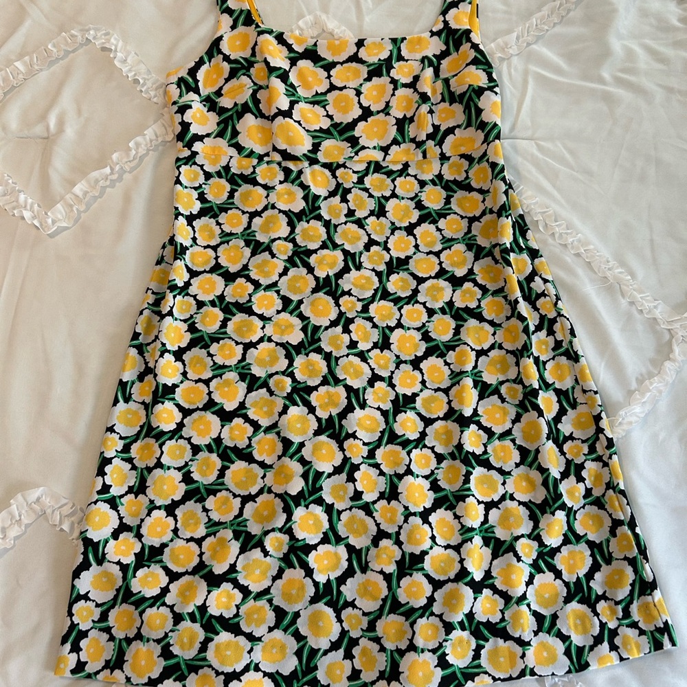 Diane Von Furstenberg Yellow Floral Dress